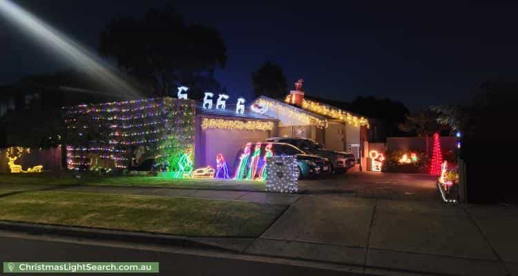 Christmas Light display at 25 Monique Drive, Langwarrin