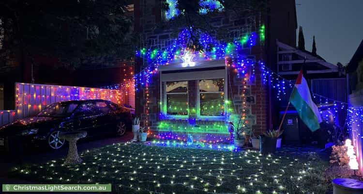 Christmas Light display at 14 Lord Howe Avenue, Oakden