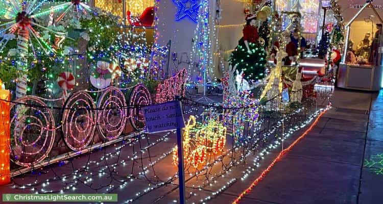 Christmas Light display at 79 Hanworth Street, Balcatta