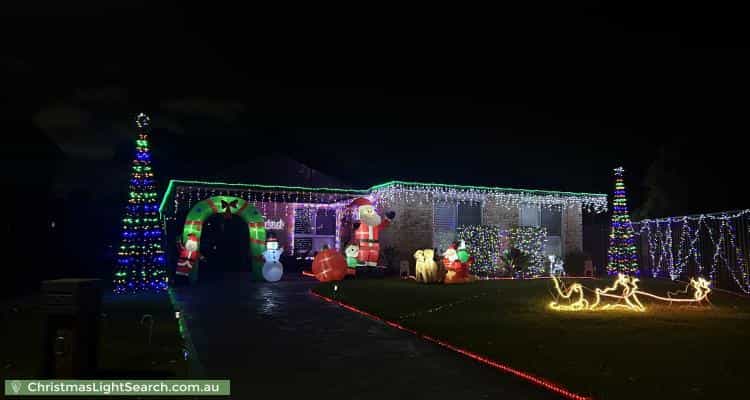 Christmas Light display at 25 Lobelia Crescent, Quakers Hill