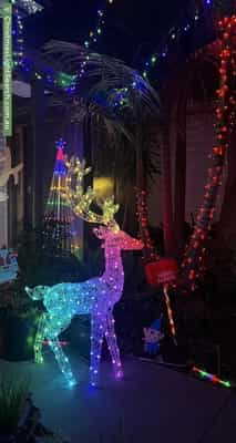 Christmas Light display at 10 Adrian Street, Bentleigh East
