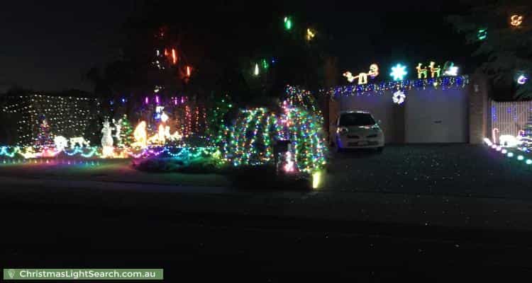 Christmas Light display at 34 Turnberry Drive, Sunbury