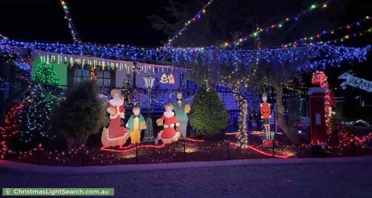 Christmas Light display at 15 Gilbert Street, Clayton Bay