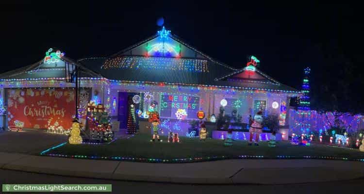 Christmas Light display at 8 Cunningham Street, Canning Vale