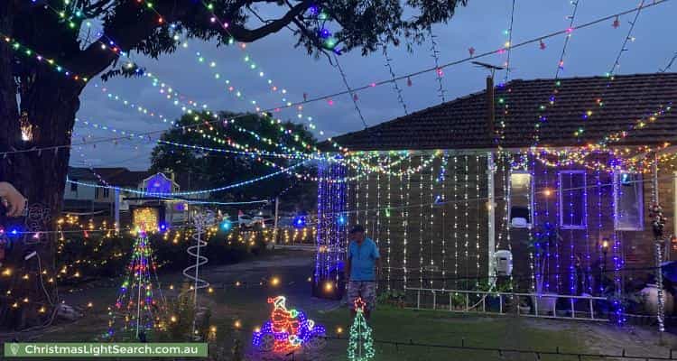 Christmas Light display at 288 Beauchamp Road, Matraville