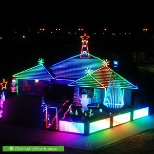 Christmas Light display at 36 Beckingham Parkway, Baldivis