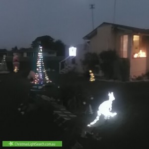 Christmas Light display at 6 Kiah Place, East Devonport