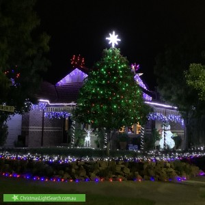 Christmas Light display at  Treeby Boulevard, Mordialloc