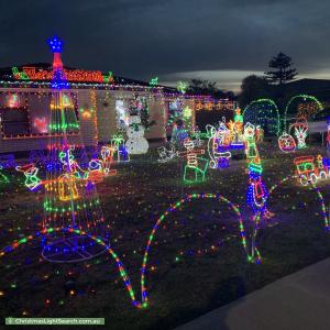 Christmas Light display at 50 Tiparra Avenue, Park Holme