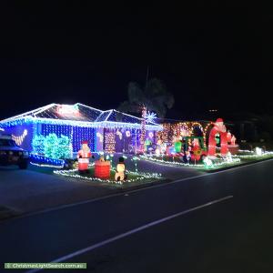 Christmas Light display at 4 Santa Clara Rise, Upper Coomera