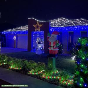 Christmas Light display at 25 Ansett Street, Gungahlin