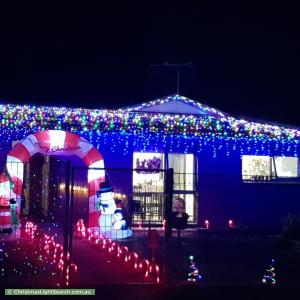 Christmas Light display at 6 Cranborne Street, Elizabeth Park