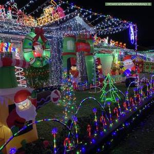 Christmas Light display at South Circuit, Oran Park