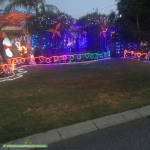 Christmas Light display at 6 Buxton Entrance, Hocking