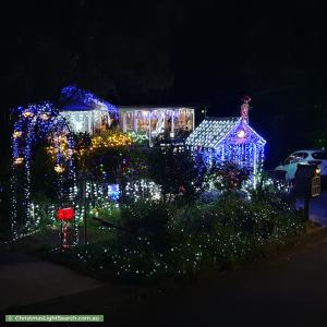 Christmas Light display at 2 Meadow Close, Beecroft