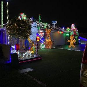 Christmas Light display at 13 Caley Way, Mount Annan