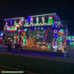 Christmas Light display at 10 Stardust Way, Wollert