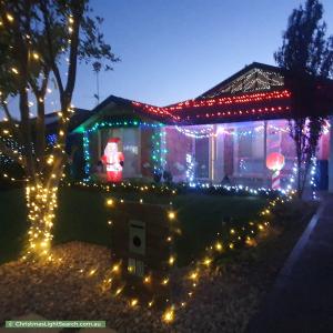 Christmas Light display at 21 Oxford Drive, Andrews Farm