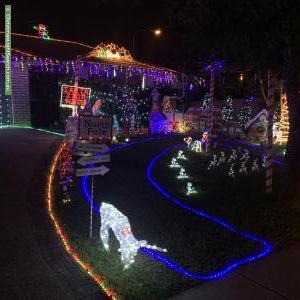 Christmas Light display at 3 Menser Street, Calamvale