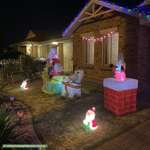 Christmas Light display at 22 Essex Street, Mansfield Park