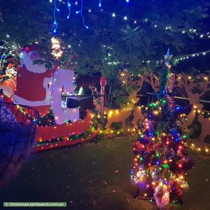 Christmas Light display at 106 Archdall Street, Dunlop