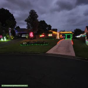 Christmas Light display at  Poplar Court, Castle Hill