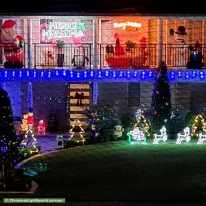 Christmas Light display at 17 Nerli Street, Abbotsbury