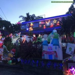 Christmas Light display at 11 Rawdon Court, Boronia