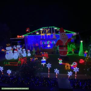 Christmas Light display at 69 Golding Street, Beverley