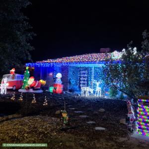 Christmas Light display at 9 Darby Munro Close, Gordon