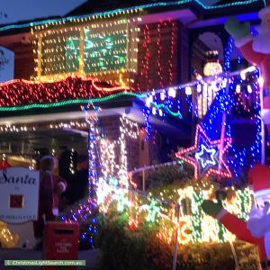 Christmas Light display at 23 Tanbridge Way, Warranwood
