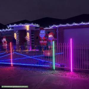 Christmas Light display at  Bedford Street, Airport West