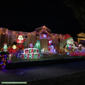 Christmas Light display at 76 Heritage Drive, Skye