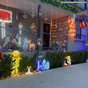 Christmas Light display at 14 Bundilla Avenue, Winston Hills