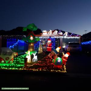 Christmas Light display at 19a Mataro Road, Hope Valley