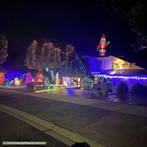 Christmas Light display at 47 Lakeside Crescent, Croydon Hills