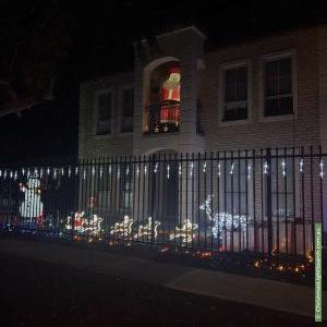 Christmas Light display at 21 Watson Avenue, Broadview