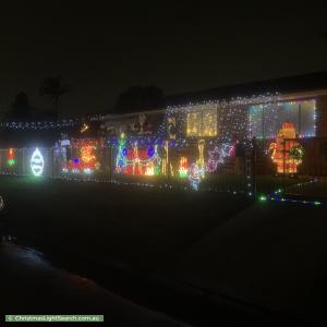 Christmas Light display at 144 Desborough Road, Colyton
