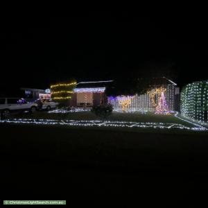 Christmas Light display at 18 Compass Drive, Seaford