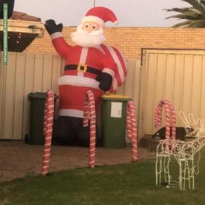 Christmas Light display at 2 Rocklea Place, Silver Sands