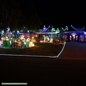 Christmas Light display at 27 Hoylake Crescent, Fairview Park