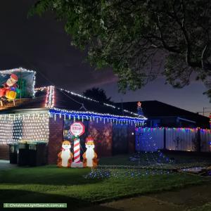 Christmas Light display at 19 Penfold Place, Albanvale