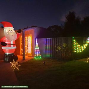 Christmas Light display at 3 Attwood Close, Gordon