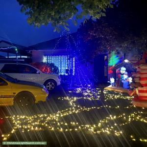 Christmas Light display at 58 Bradley Grove, Mitchell Park