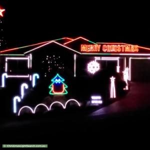 Christmas Light display at 2 The Crest, Chandlers Hill