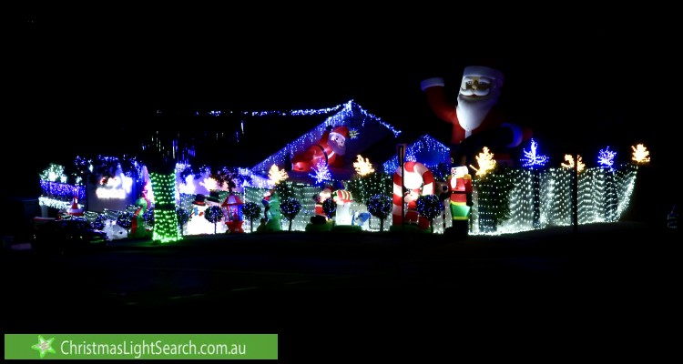 Christmas Light display at 2 Magic Grove, Mosman