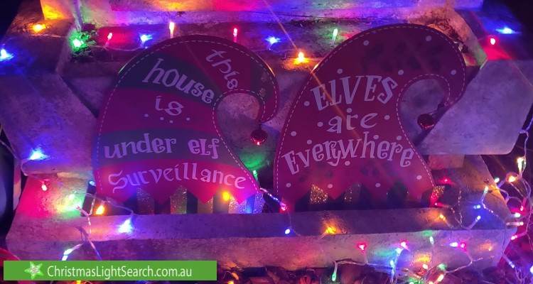 Christmas Light display at 13 Ruthven Street, Gowrie