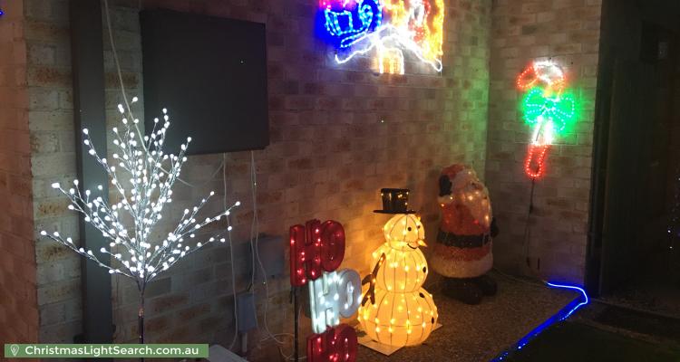 Christmas Light display at 17 Delma View, Gungahlin