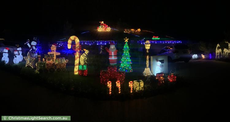 Christmas Light display at 44 Lindsay Pryor Street, Wright