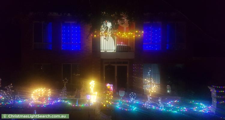 Christmas Light display at 20 Ingleton Drive, Hallett Cove